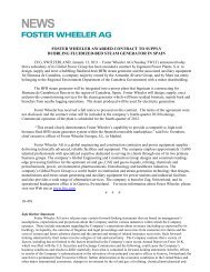 foster wheeler awarded contract to supply bubbling fluidized-bed ...