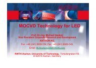 MOCVD Technology for LED