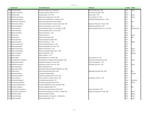 Vascular Plants