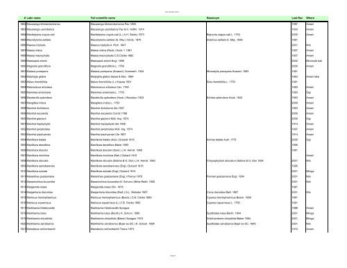 Vascular Plants