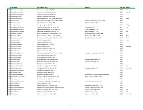 Vascular Plants