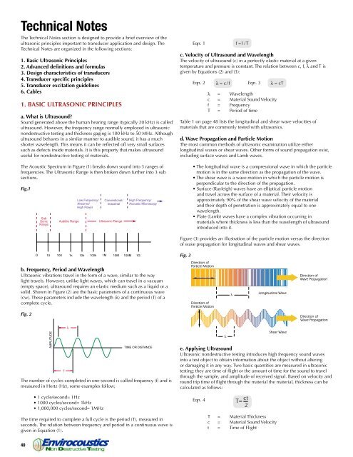 Ultrasonic Transducers - Envirocoustics