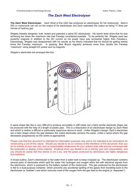 Free Energy Devices >> Zach West S Electrolyser Free Energy Devices Free Energy Devices >> Zach West S Electrolyser Free Energy Devices