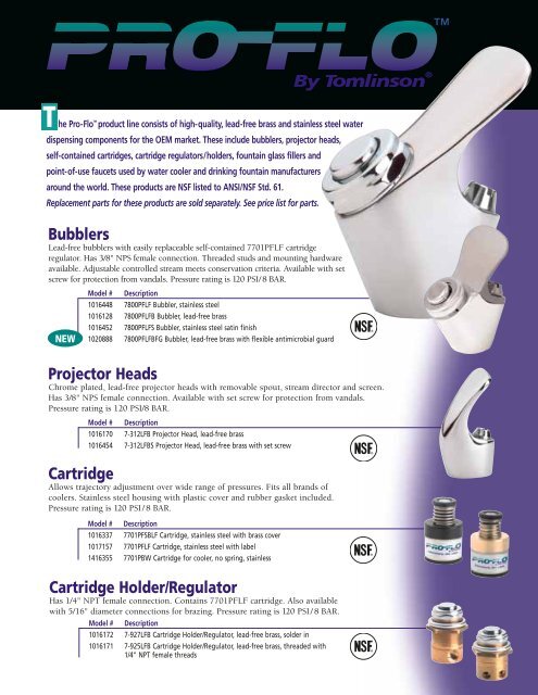 Bubblers Cartridge Holder Regulator Projector Heads Cartridge