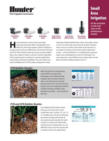 LIT-256 Small Area Irrigation (Bubblers and Micros-Sprays) Brochure