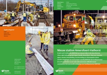 Projectblad Nieuw station Amersfoort-Vathorst - BAM Rail