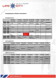 Lesrooster LifeCity Amersfoort