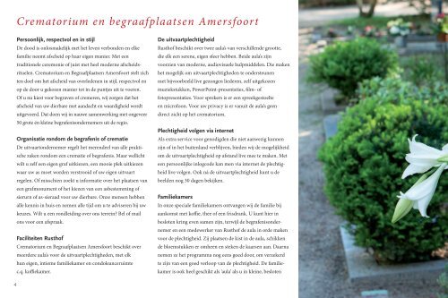 Brochure - Crematorium Amersfoort