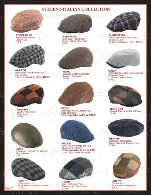 Fall 2012 - Stefeno Hats