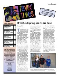 Ravin April 2012 Times - Riverfield Country Day School