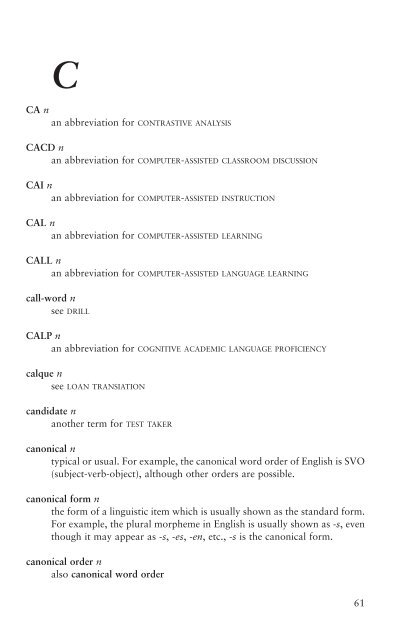 Longman Dictionary of