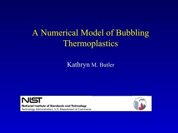 A Numerical Model of Bubbling Thermoplastics