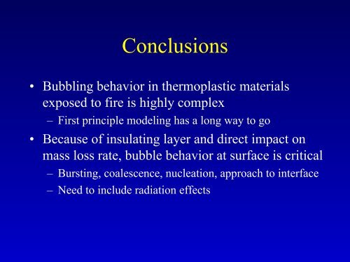 A Numerical Model of Bubbling Thermoplastics