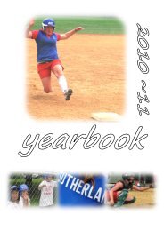 2010-11 Yearbook - Sutherland Softball Club