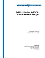 Bubbling Fluidized Bed (BFB), When to use this ... - Foster Wheeler