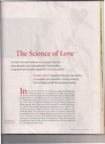 The Science of Love