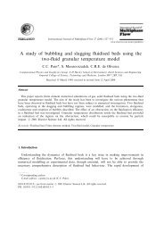 A study of bubbling and slugging fluidised beds using the two-fluid ...