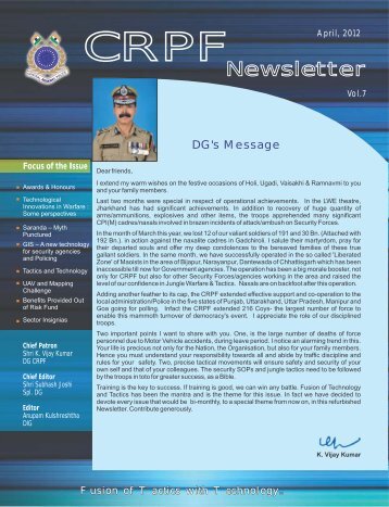 crpf news letter feb - Central Reserve Police Force