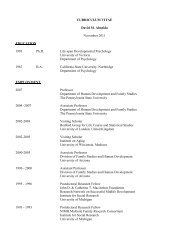 CURRICULUM VITAE David M. Almeida November 2011 ...