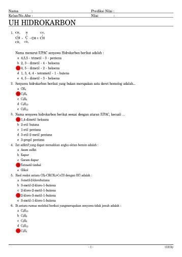 soal hidrokarbon Key Key.pdf