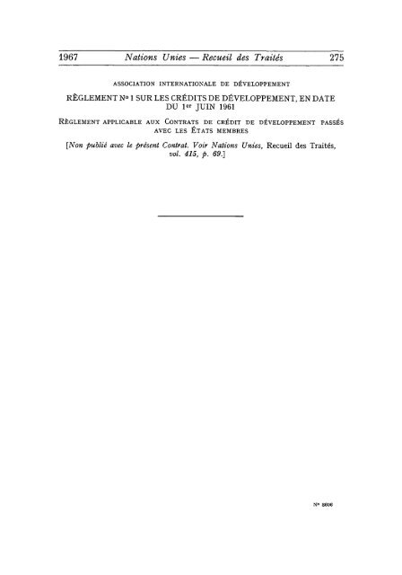 Treaty Series Recuei dens Traitds - United Nations Treaty Collection