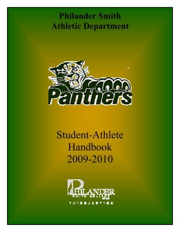 Student-Athlete Handbook 2009-2010 - Philander Smith College