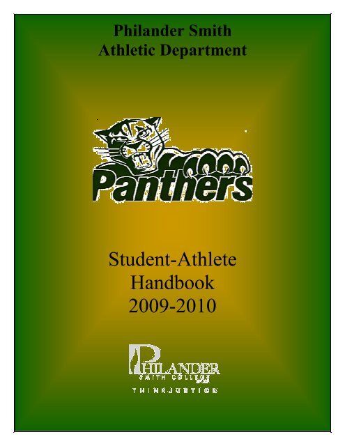 Student-Athlete Handbook 2009-2010 - Philander Smith College