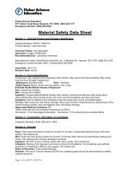 Material Safety Data Sheet - Fisher Scientific