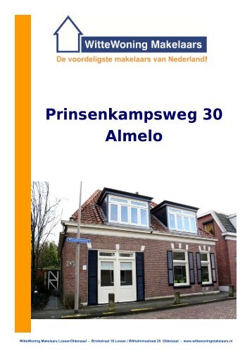 Brochure Prinsenkampsweg 30 Almelo - Witte Woning Makelaars