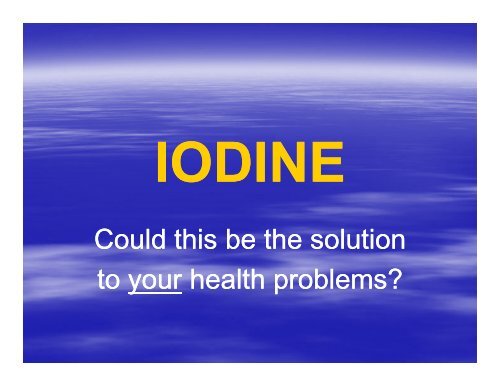 dr brownstein iodine loading test