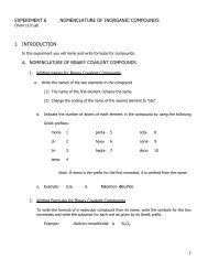 AP WORKSHEET 2e: Inorganic Nomenclature II