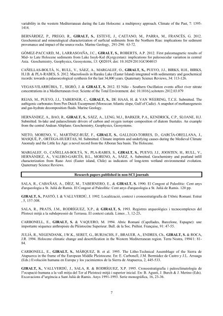 full curriculum vitae - Institut de Ciències de la Terra Jaume Almera