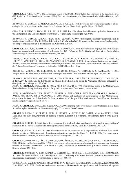 full curriculum vitae - Institut de Ciències de la Terra Jaume Almera