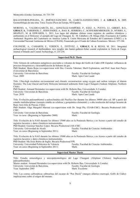 full curriculum vitae - Institut de Ciències de la Terra Jaume Almera