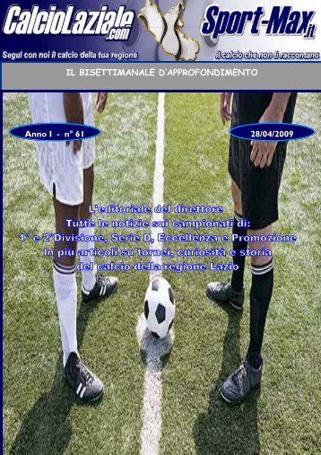 Approfondimento n.61 - martedi 28 aprile - Calcio Laziale