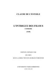 L'INTRIGUE DES FILOUS - CRHT