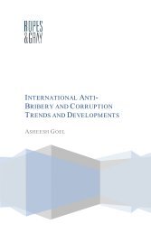 International Anti-Bribery and Corruption Trends and Developments