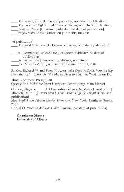 JALA Winter-Spring 2008-Vol 2 No 1 - African Literature Association