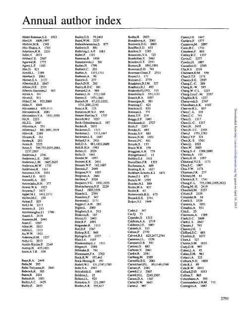 Annual author index