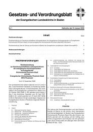 Gesetzes- und Verordnungsblatt - Evangelische Landeskirche in ...