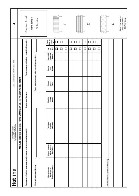 Hotline - Preisliste - TRIGON OBJEKT GmbH