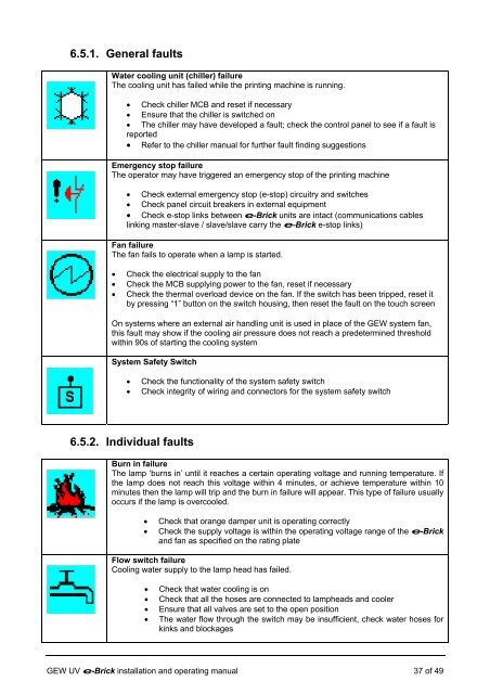 e-brick installation and user manual - GEW UV System v1.0