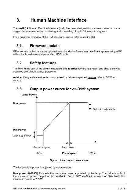 e-brick installation and user manual - GEW UV System v1.0