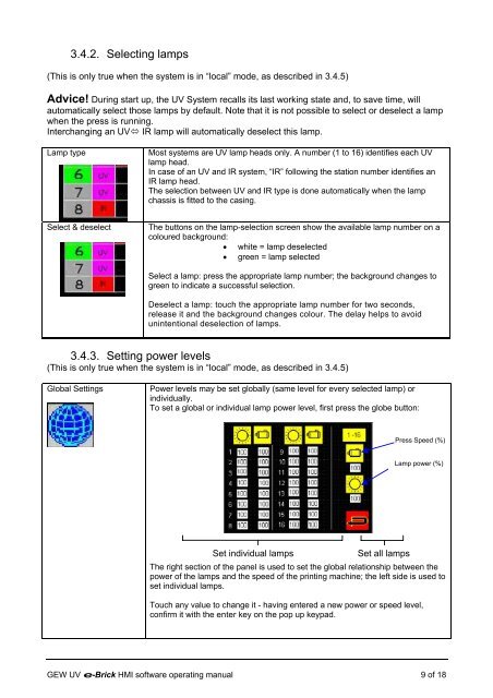 e-brick installation and user manual - GEW UV System v1.0