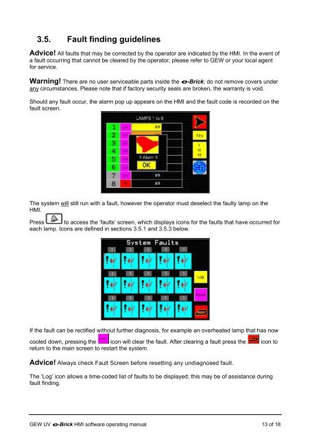 e-brick installation and user manual - GEW UV System v1.0