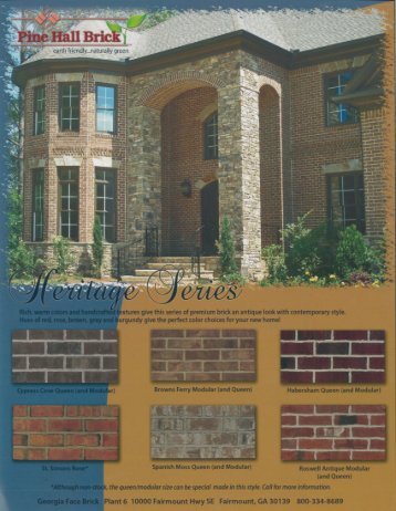 Georgia Plant Facebrick (PDF) - Pine Hall Brick