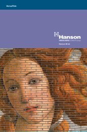 VersaThin Brochure - Hanson Brick