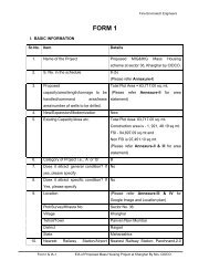 FORM 1 - Environment Clearance