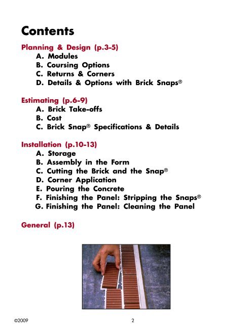 Brick Snap® Installation Guide (pdf) - Scott System