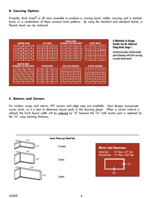 Brick Snap® Installation Guide (pdf) - Scott System